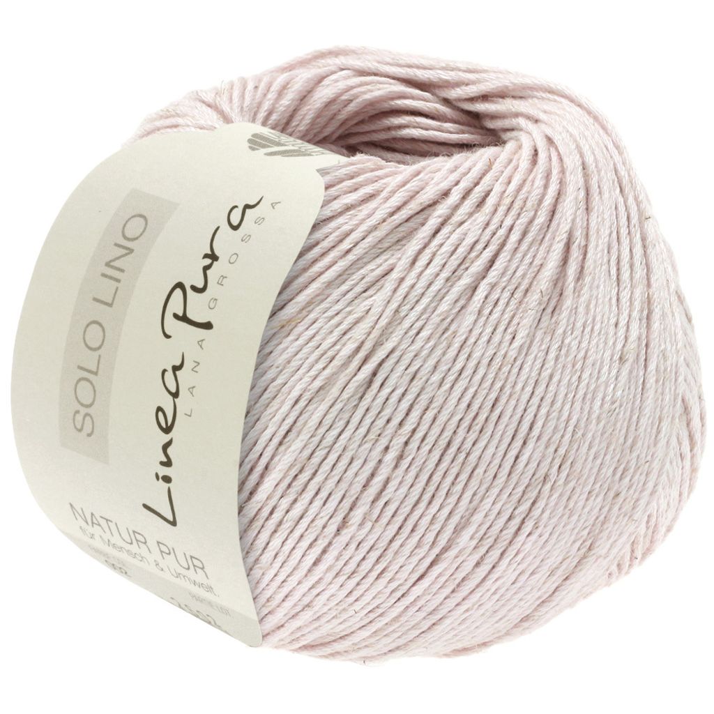 Lana Grossa Solo Lino 044 Perlrosa 50g Produktbild 