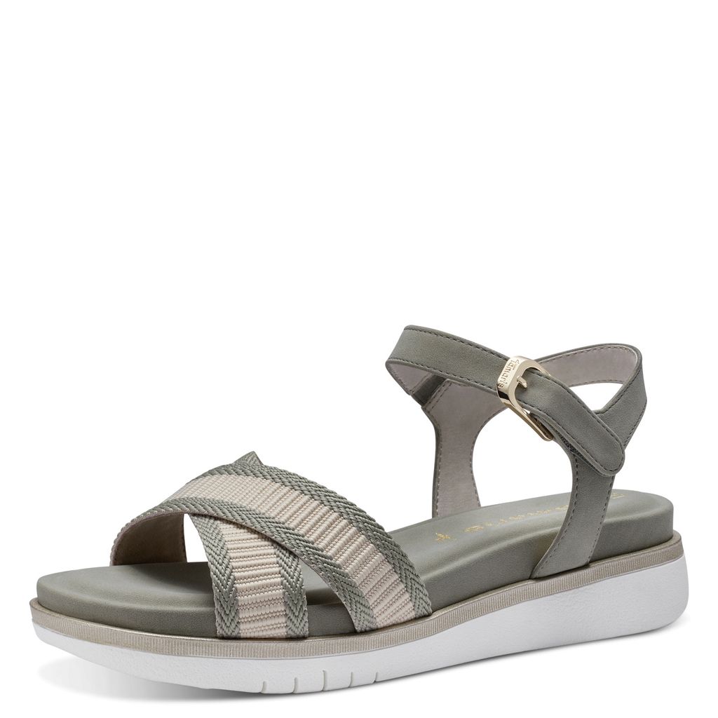 Tamaris Sandalette - Pistazie Combi Textil Größe: 39 Normal