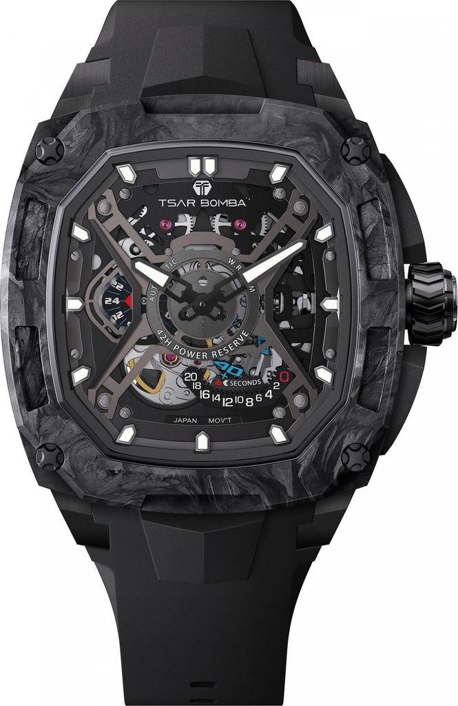 Tsar Bomba TB8605A-04 Herrenuhr Dark Matter Automatik 46mm 5ATM