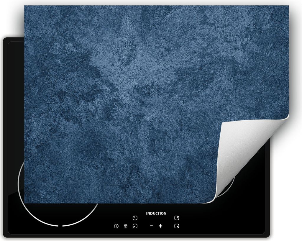 DarHaus Herdabdeckplatte 70x52 cm Anti Rutsch Matte Aufrollbar, blau - schiefer