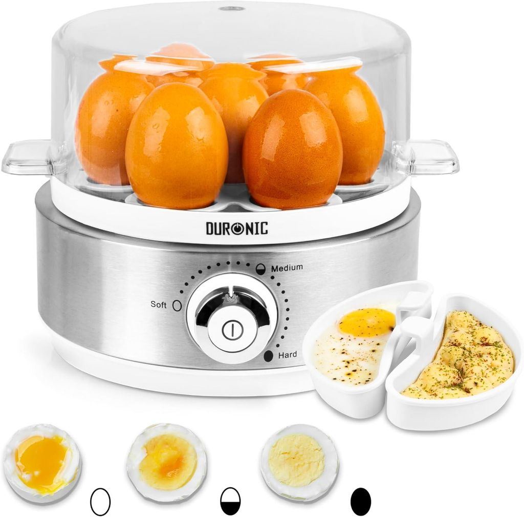 Duronic EB40 WE Eierkocher, Eierkocher für 7 Eier, 400 Watt Produktbild 