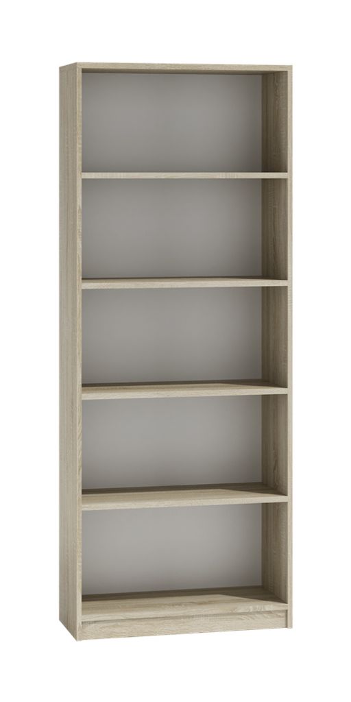 60 cm Regalschrank für Bücher, Ordner, Sonoma-Farbe für Zuhause, Büro