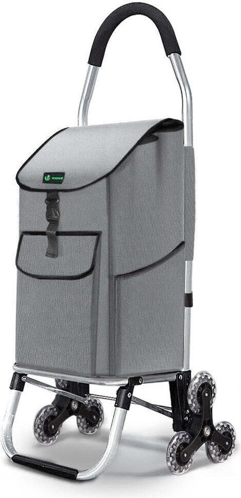 VOUNOT® Aluminium Einkaufstrolley Treppensteiger, Trolly Produktbild 