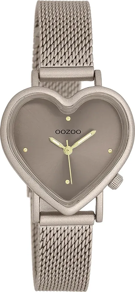 Montre Oozoo marron métal UOC11445 - Bracelet robuste et cadran épuré