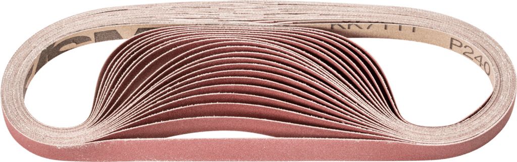 PFERD TOOLS Korund Schleifband BA 12x520mm A240 für universelle Anwendung mit Bandschleifer