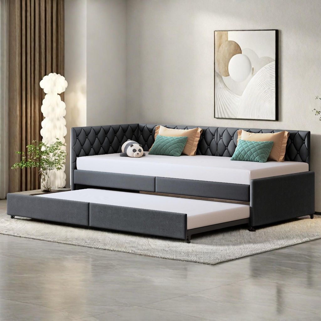 Fortuna Lai rozkładana sofa 90x200 cm, rozkładane łóżko Zdjęcie produktu 