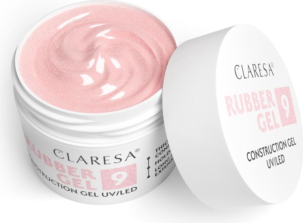 Claresa | Rubber Gel Gel-budujący - 90ml - Dicke Gel-formel - Nagelverlängerung - Temperaturbeständig