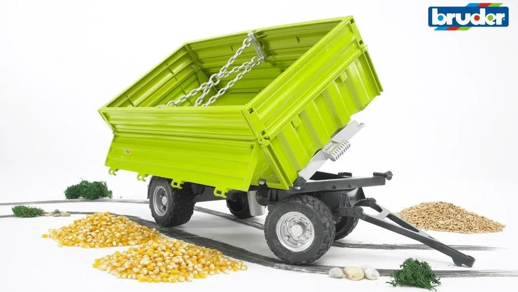Bruder 02036 - Fliegl Barrel Trailer with Drag Hose Distributor - 1:16 citerne à fumier, tonneau d'eau, Ferme, véhicules agricoles, remorque, Accessoires pour tracteurs