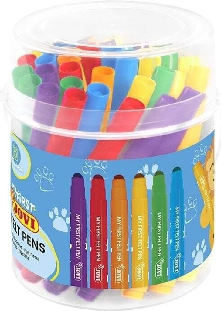 Feutres de coloriage pour enfants JOVI My First - Set de 36 Couleurs