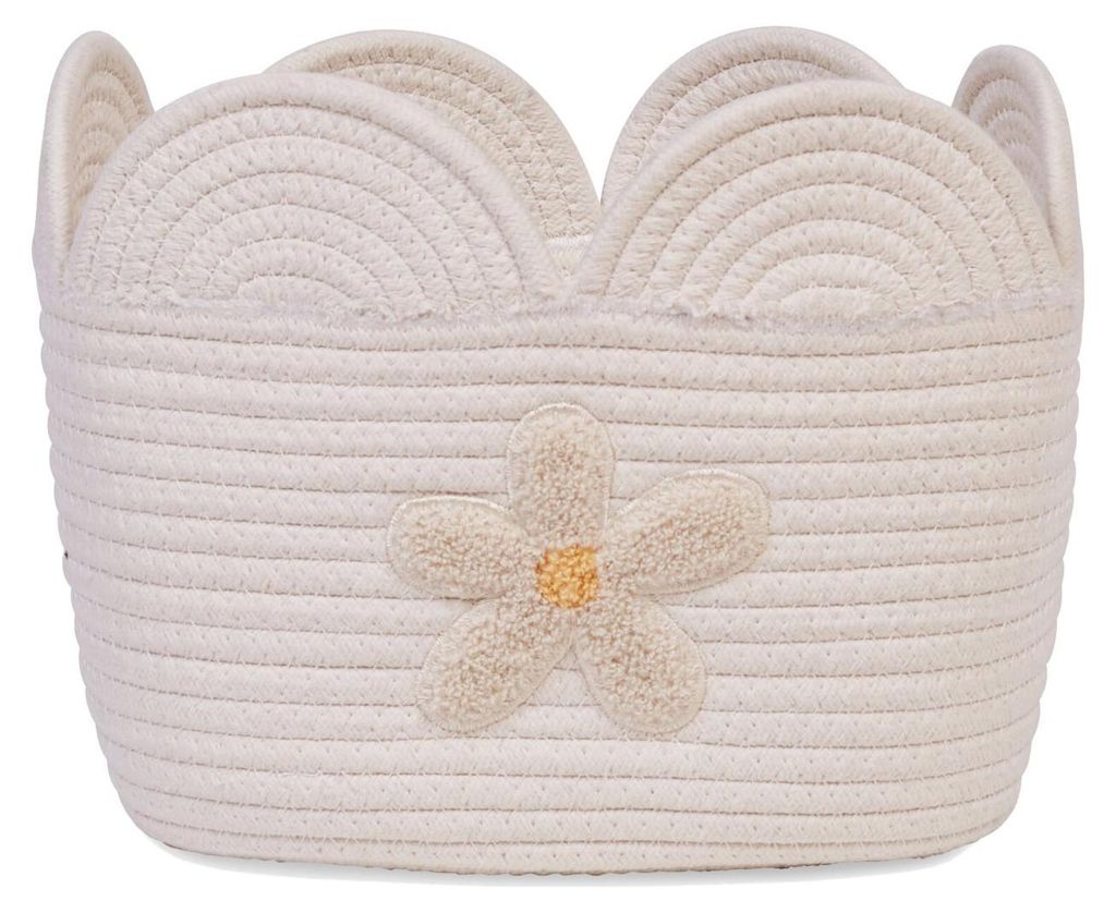 Košík Childhome Flower – 30 cm – Béžová barva Obrázek produktu 