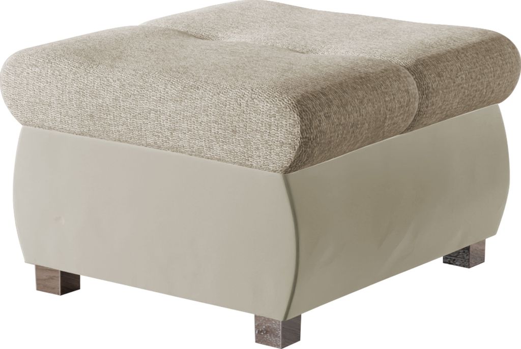 MIRJAN24 Polsterhocker Orkan Klein, Moderne Sitzhocker vom Hersteller, Holzkonstruktion, 60x60x39 cm (Farbe: Magic Velvet 2201 + Matana 17)