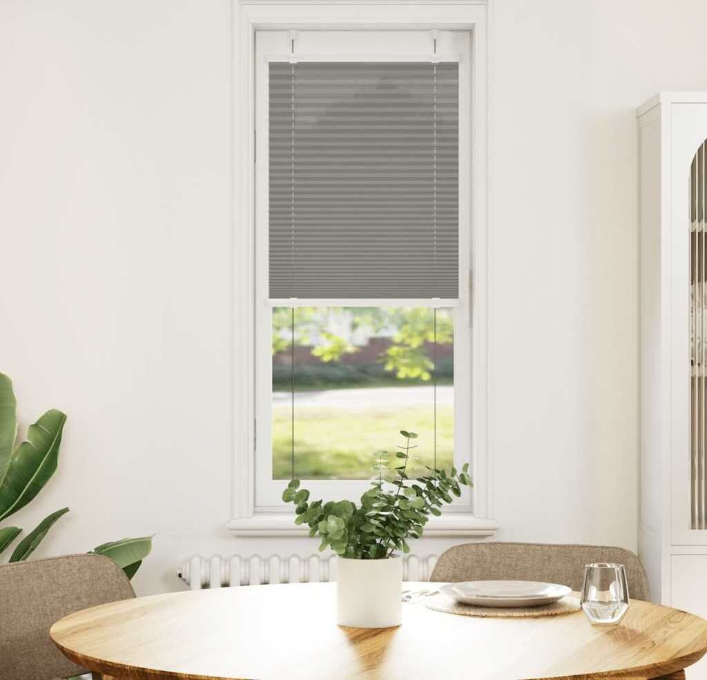 Maison Exclusive - Plissee Anthrazit 45x100 cm Stoffbreite 44,4 cm Polyester