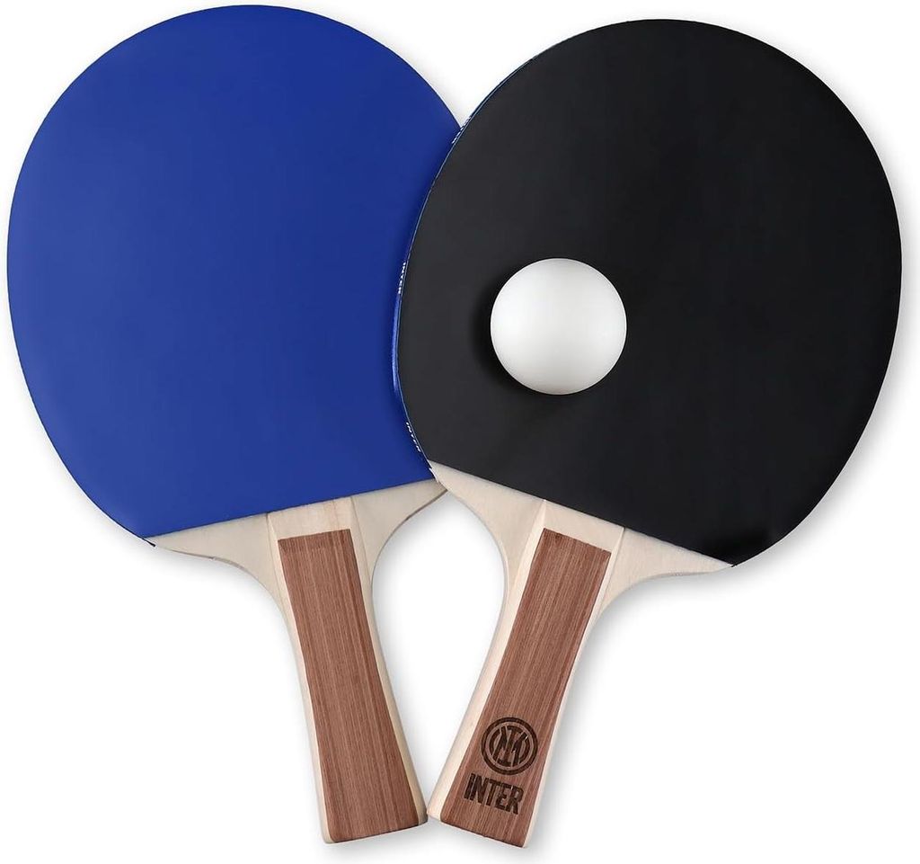 Tischtennisschläger mit ganzem Logo und zwei Bällen - Geschenk für Kinder und Erwachsene - offizielles Produkt von.