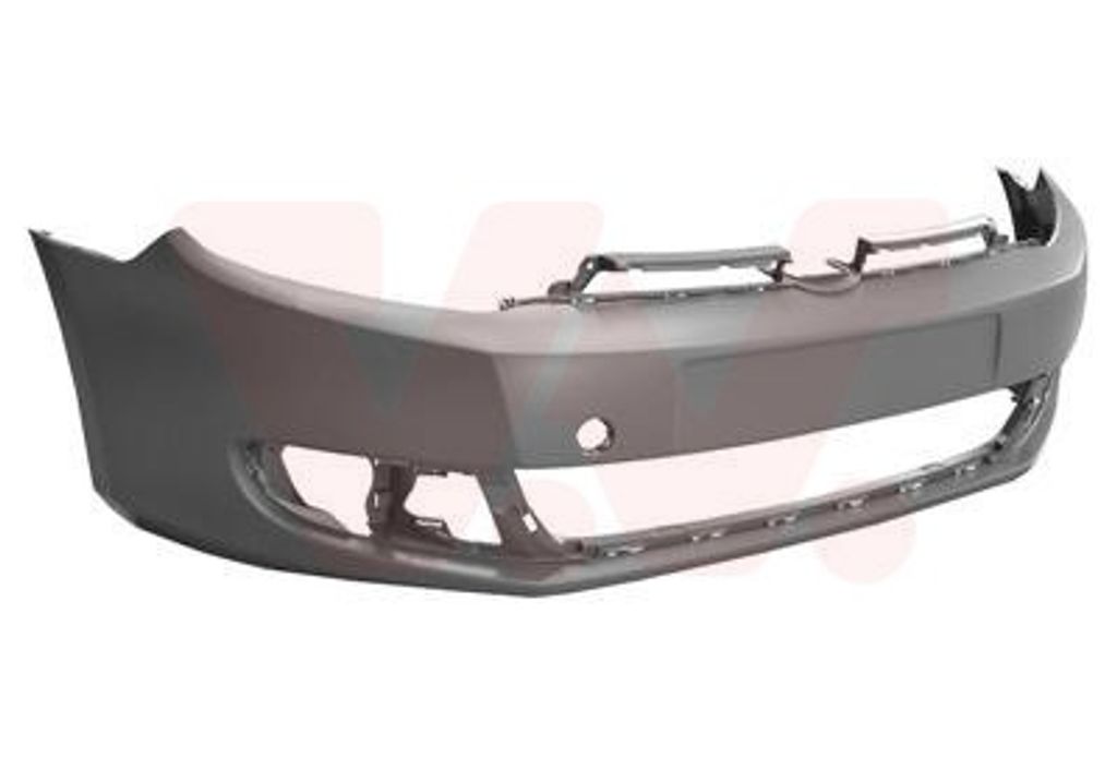 VAN WEZEL Stoßstange Stoßfänger für VW GOLF VI (5K1) Glatt Grau 5863574