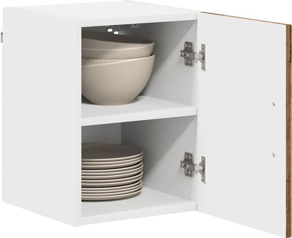 Cloris Designermöbel Küchenschrank mit Speicher Kalmar 2 pcs - Montage erforderlich - Altholz 30 x 31 x 40cm - 2026Neu708772 - Küchenschränke