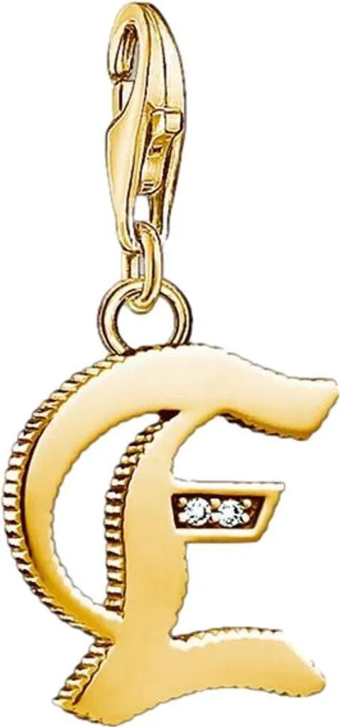 Regalo Speciale Thomas Sabo 1611-414-39 Charm Lettera E Argento Oro