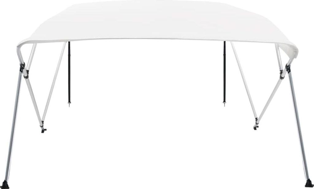 vidaXL 4-Bow Bimini Top Weiß 243x180x137 cm