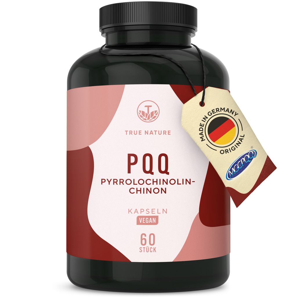 Pyrrolochinolinchinon MGCPQQ, 60 PQQ Kapseln (2 Monate Vorrat), Premium Markenrohstoff, TRUE NATURE