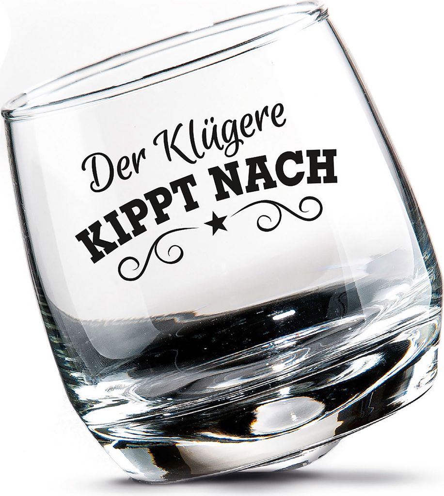 2 er Set Whisky-Gläser Rumgläser Wackelglas Schwenkglas in Produktbild 