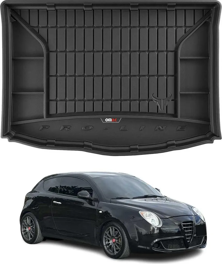 OMAC rivestimento del bagagliaio in gomma per Alfa Romeo Mito 2008-2018 rivestimento del bagagliaio in TPE