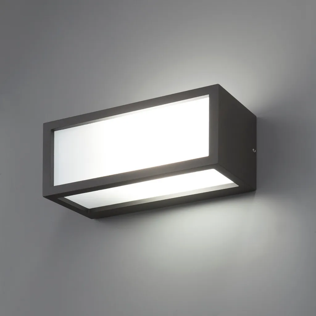 Illuminazione Giardino Moderna: Lampada da Parete TEJO Grigio Scuro