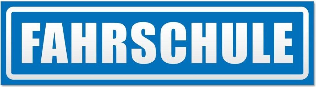 Kiwistar Fahrschule invertiert Magnetschild Schild magnetisch - 20cm Blau - Magnetfolie für Auto PKW Kfz