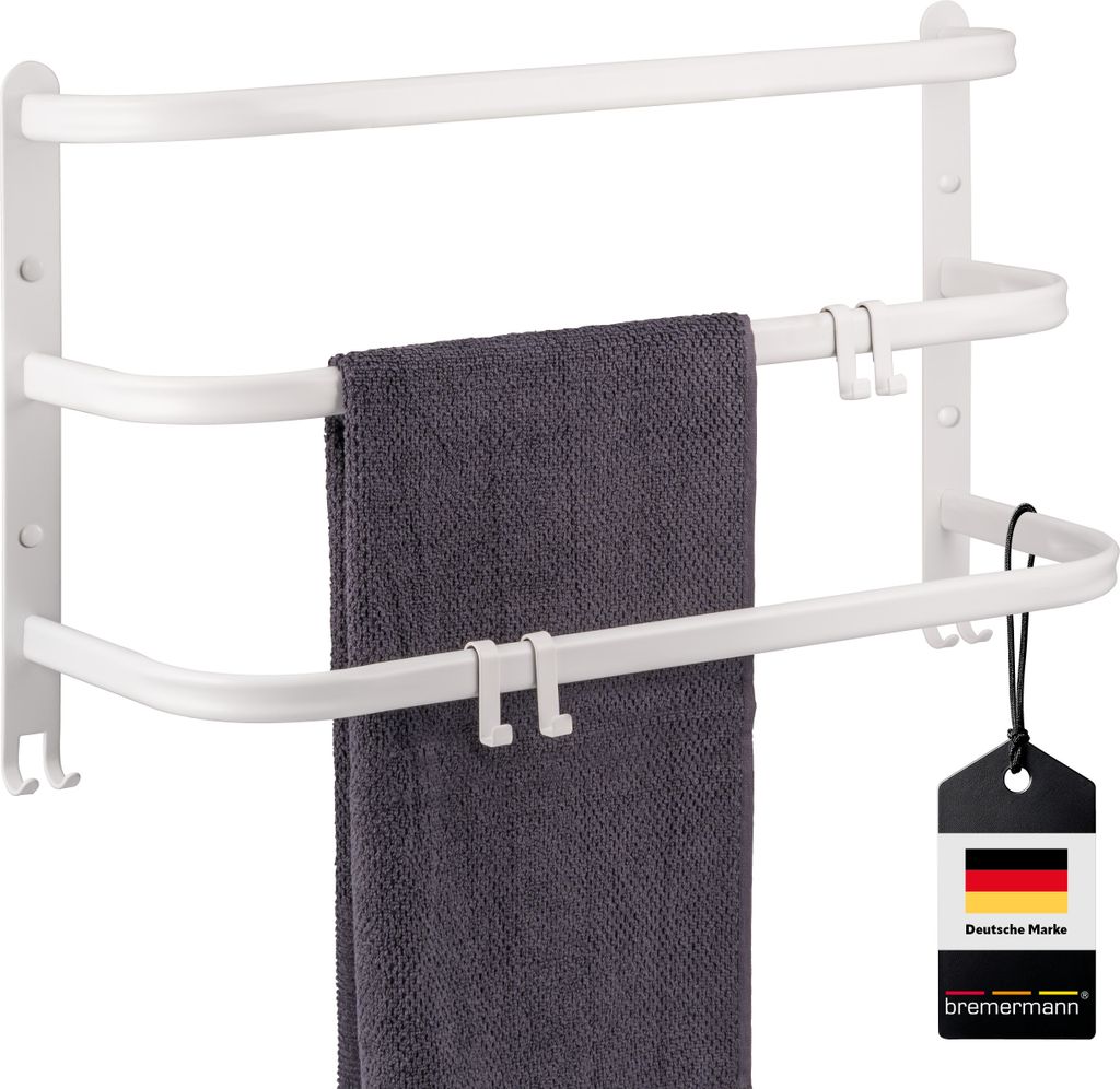bremermann Wand-Handtuchhalter, 3 gestufte Ablagen, Produktbild 