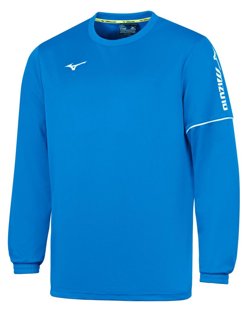 Mizuno Unisex TEAM SENDAI TRAIN.R.NECK SWEAT - P2EC2A40, Farbe:Blau, Textil:XXL
