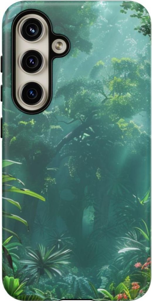 Dichter Tropenwald mit Sonnenstrahlen – Hülle Kompatibel mit Samsung Galaxy S24