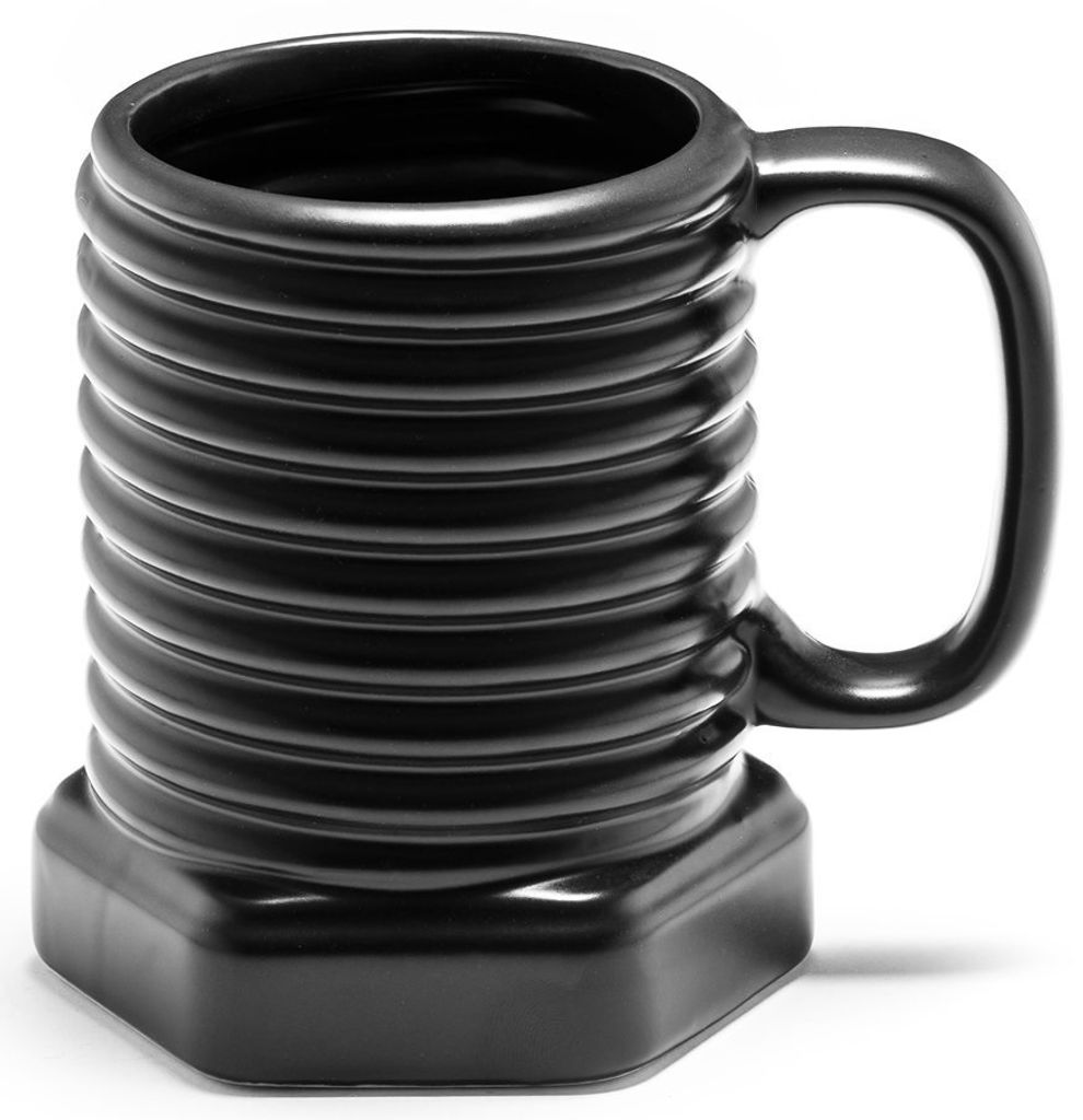 Becher in Schraubenform - schwarz