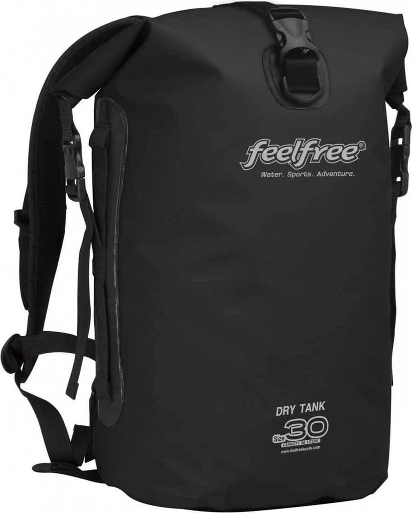 Feelfree Dry Tank 30L Wasserdichter Kajak Rucksack Schwarz