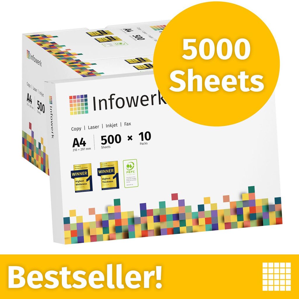 NOWOŚĆ: Infowerk Papier do drukarek i kopiarek, 5000 Zdjęcie produktu 