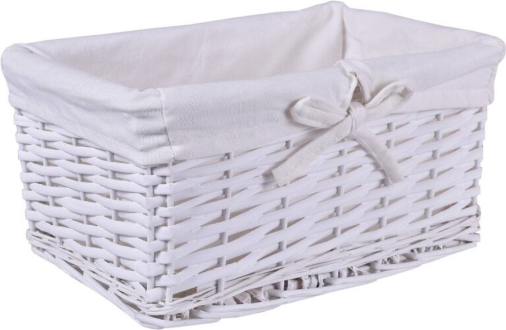 Kosz wiklinowy 30x20x15 - biały Zdjęcie produktu 
