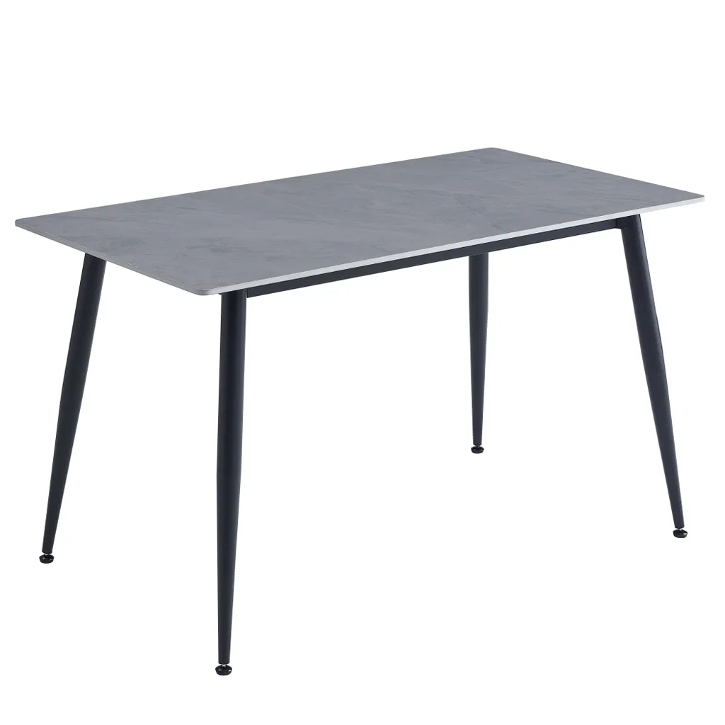 Table de salle à manger céramique grise 140 cm pour 6 personnes ADDIE