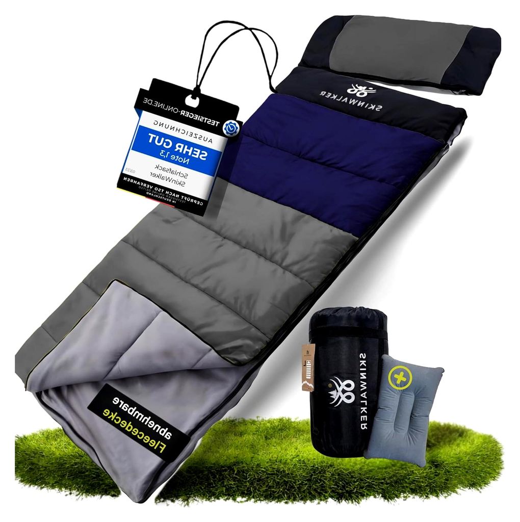 Winterschlafsack für Outdoor bis −15 °C mit abnehmbarer Fleecedecke | Schlafsack für Erwachsene | 3–4 Jahreszeiten