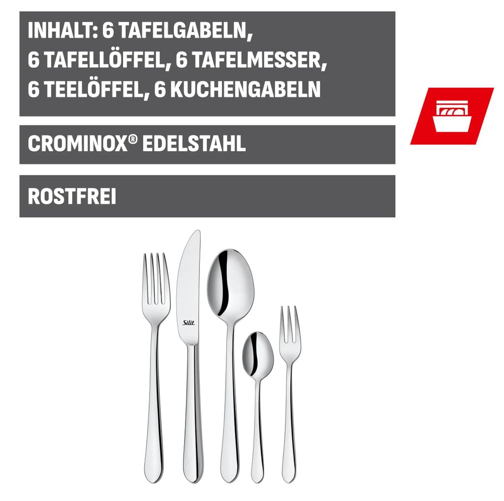 Silit Midi Besteck-Set 30-teilig, 2145306207 3201113671 Image du produit 