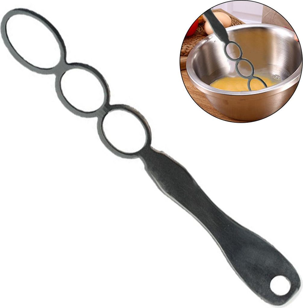 22 cm Multifunktionaler Edelstahl Rührer, Natural Butter Blender, Handrührgerät für Butter, Sahne, Teig & Soßen