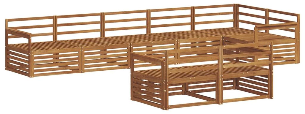 vidaXL Outdoor-Sofagarnitur 8 pcs Natur Massivholz Akazie