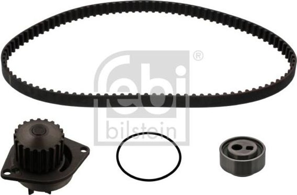 FEBI BILSTEIN 45107 Wasserpumpe + Zahnriemensatz OE 1611898280 kompatibel mit E-Klasse, Alf. 146, Civic, Primera, DS3, 306, 206, 106, ZX, Xsara, Sa...