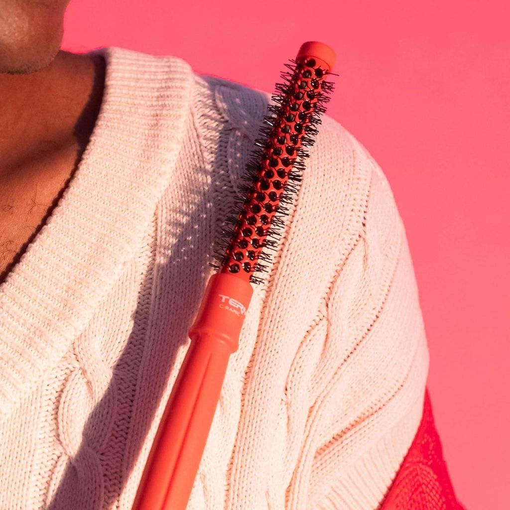 Professionelles Set von 6 runden thermischen Haarbürsten - Bunte keramische Bürsten für kreative Styles