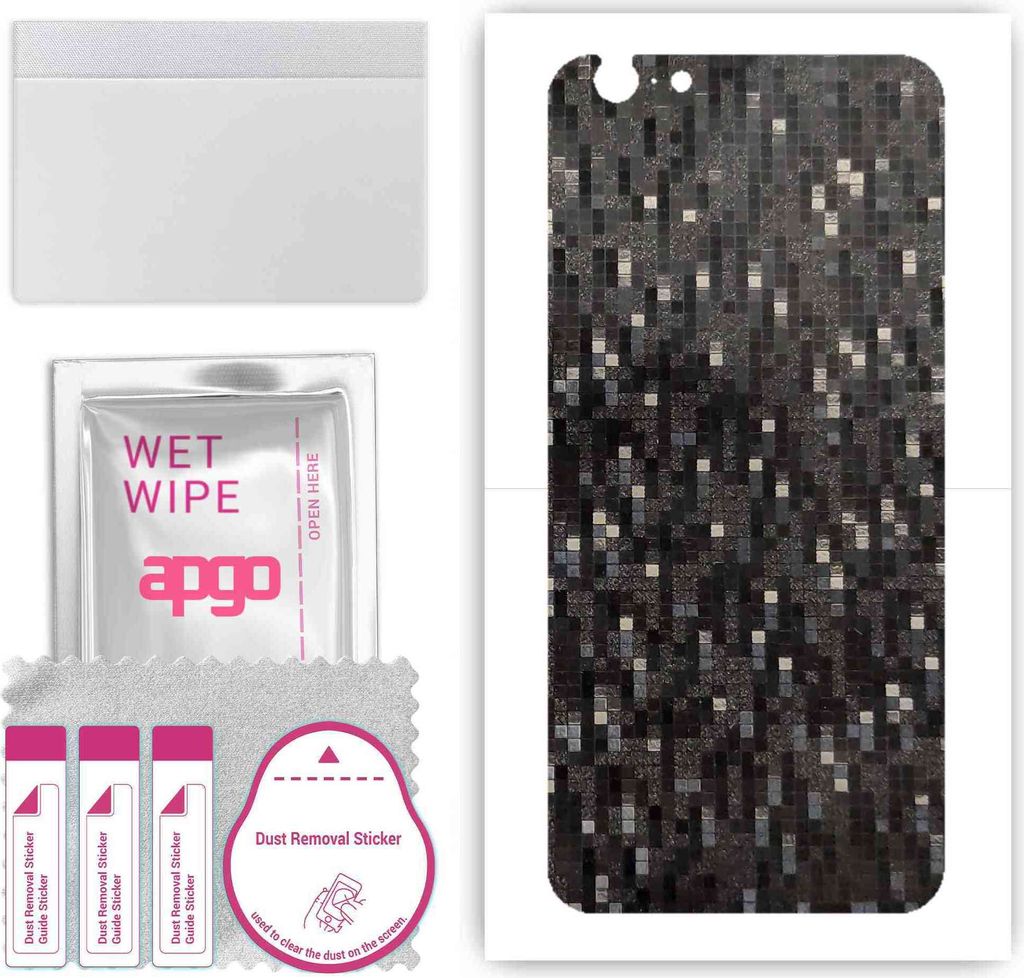 apgo Rückseite Schutzfolie, Skin, kompatibel mit Apple iPhone 6s, Hinten Displayschutzfolie aus Vinylfolie, kratzfest, einfache Montage - Carbon B...