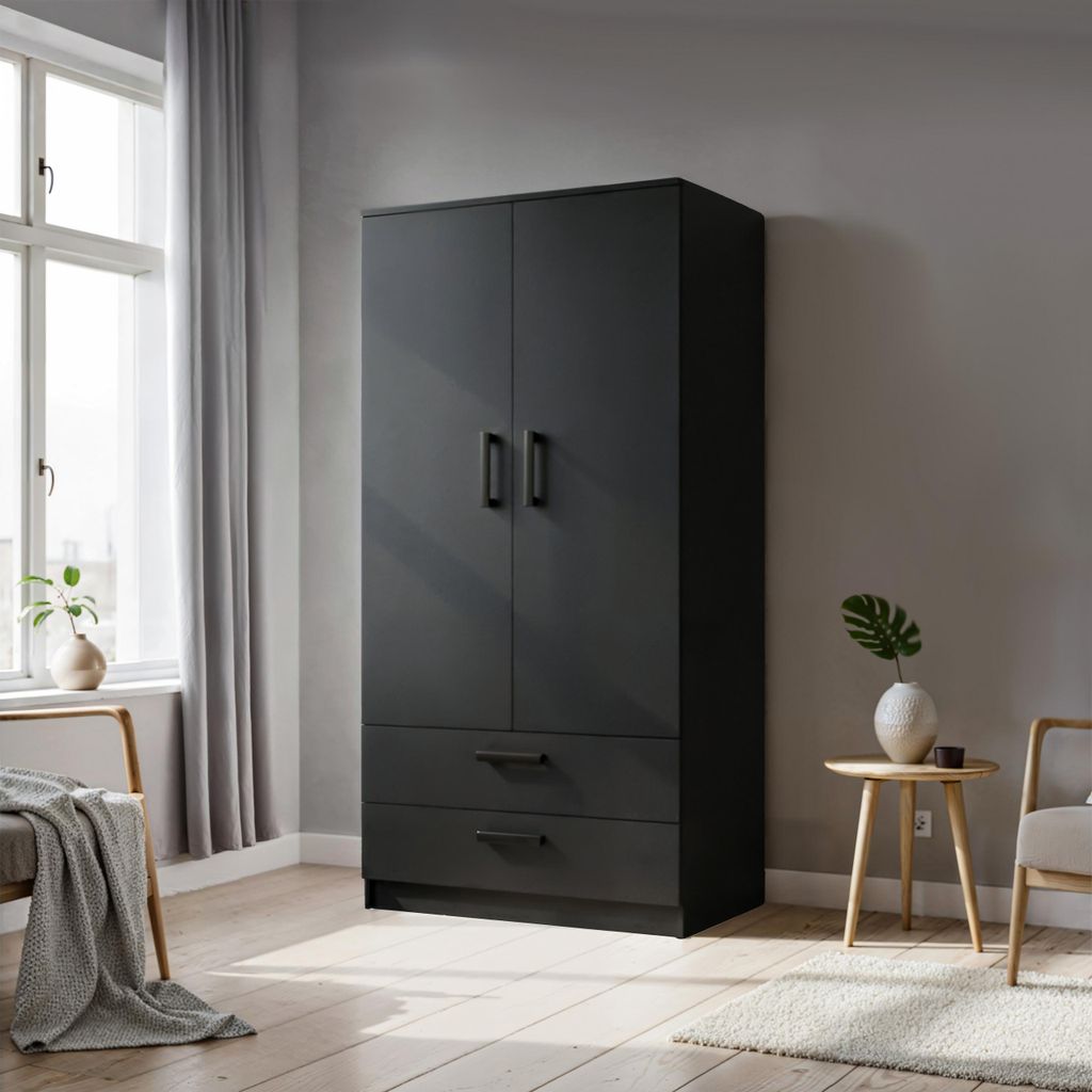 Masseno Drehtürenschrank DOVI 90/180/50 cm 2-türig Produktbild 