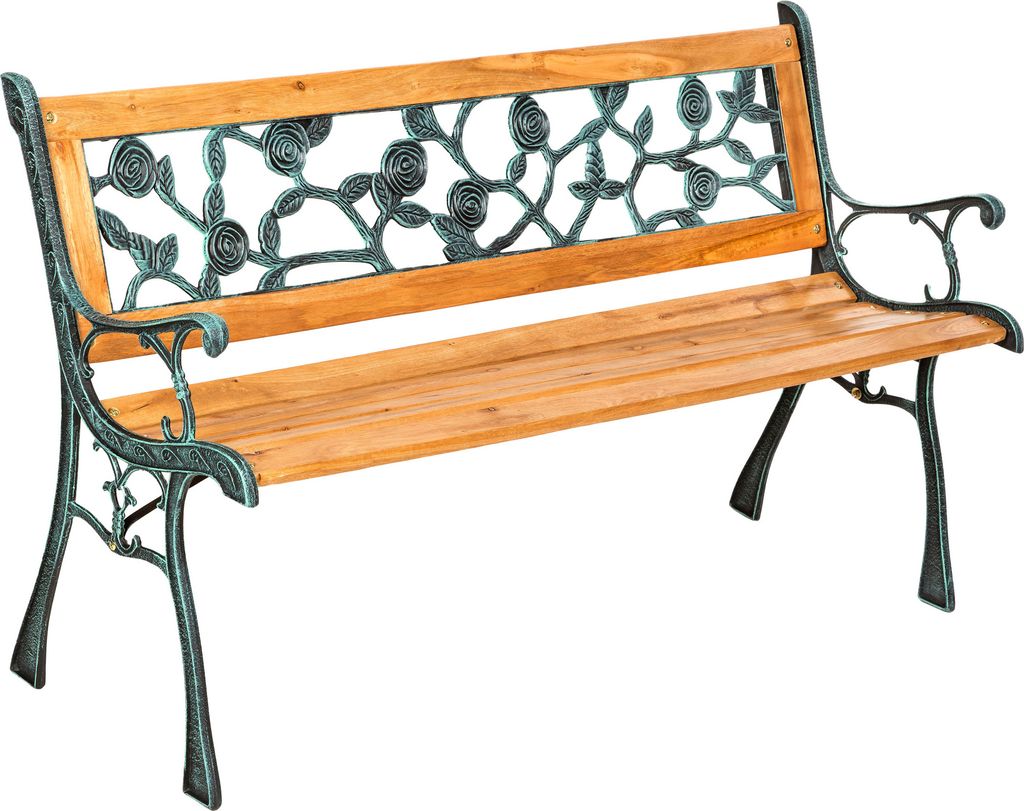 Gartenbank Marina 2-Sitzer 124 x 52 x 74 cm Produktbild 