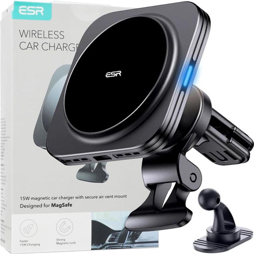 Chargeur de voiture sans fil Esr Qi2 (Halolock) Image du produit 