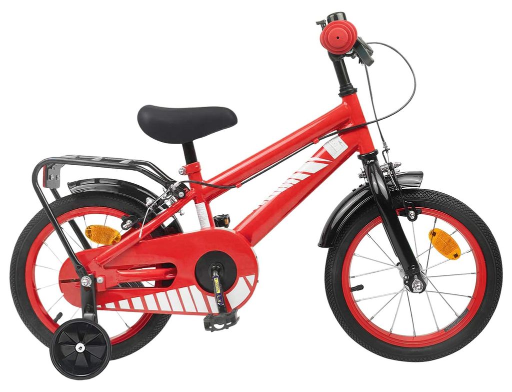 vidaXL Kinderfahrrad 16 Zoll für 4-6 Jahre alt Rot