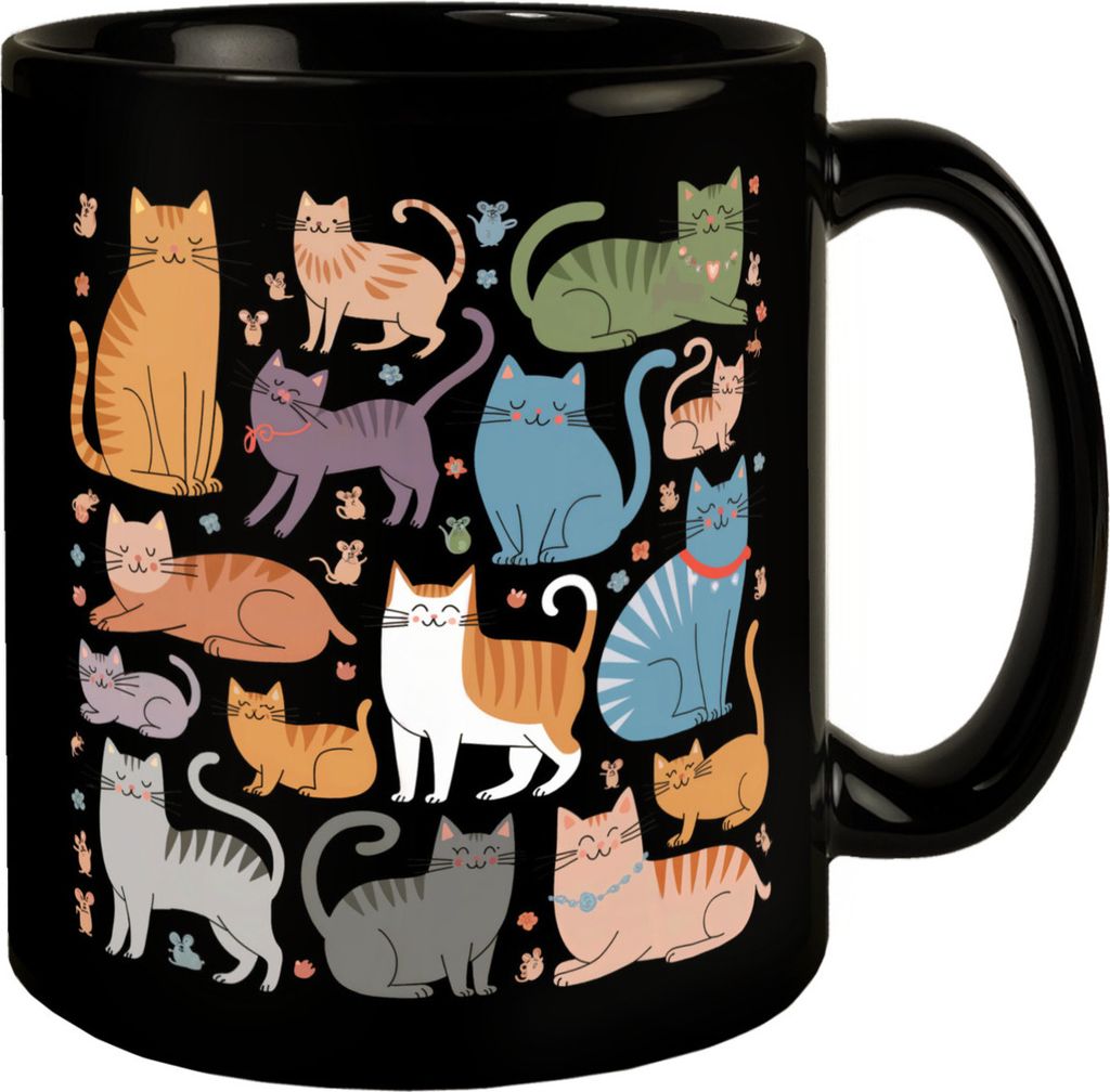 Katz und Maus Tasse für Tierliebhaber Produktbild 