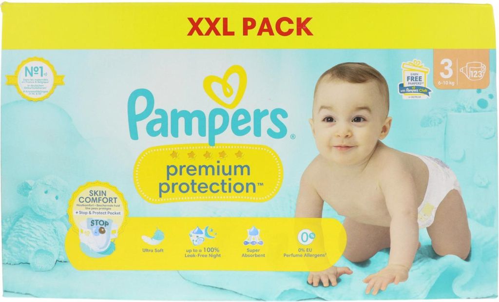 Pampers Premium Protection 123 WindelnGröße 3 6-10 kg Auslaufschutz