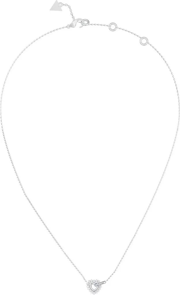 Guess Collana Cuore Argento Donna 46cm - Must-Have Stagione 2024