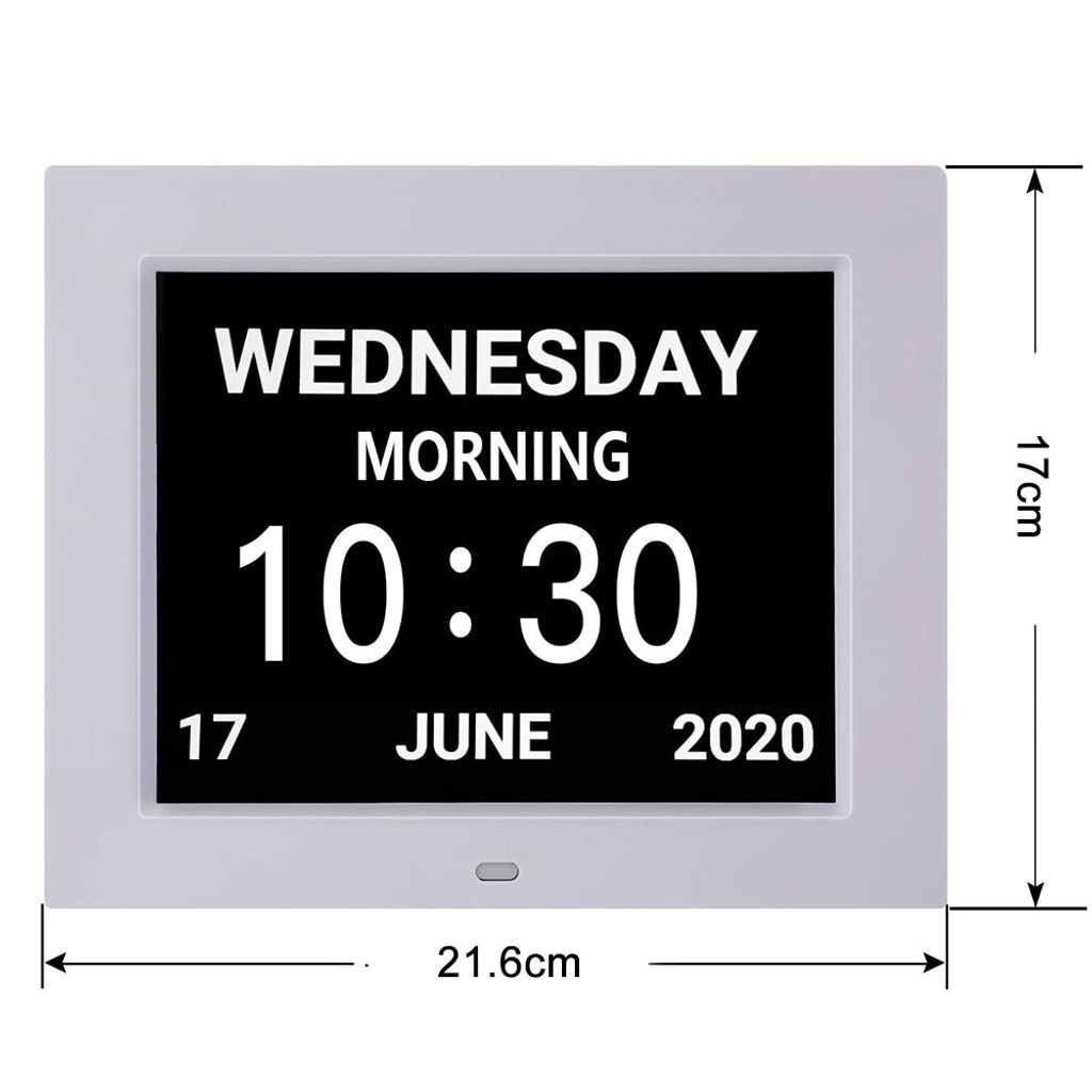 Große 7 Zoll Digitale Elektronische Kalender Tag Uhr LCD Senioren Demenz Alarm 