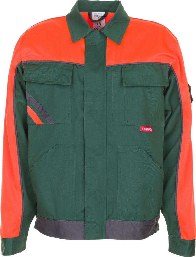 Größe 94 Herren Planam Visline V1 Bundjacke grün orange schiefer Modell 2412